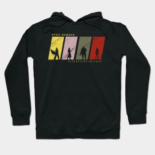 FFVII Remake Character Silhouettes Hoodie